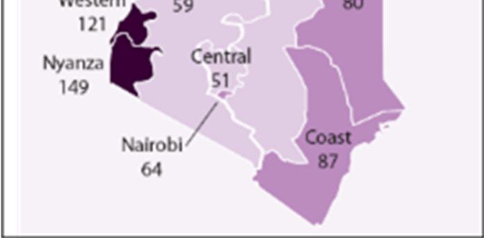 Even within these areas there are socio-economic differentials, as people living in informal settlements of Nairobi