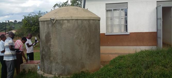 Picture 5: Showing rain water harvesting tanks constructed in Kiruhura Source: OAG pictures taken during field inspection.
