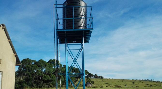 Picture 10: Showing reservoir tank for Kagonya piped water supply(kalangala) with no