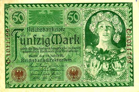 banknote, Germany,