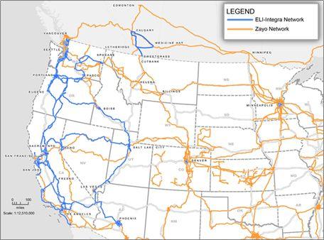 Electric Lightwave Acquisition fiber rich, complementary assets in important west coast markets adds 12,100 route miles $1.42 billion purchase price 6.