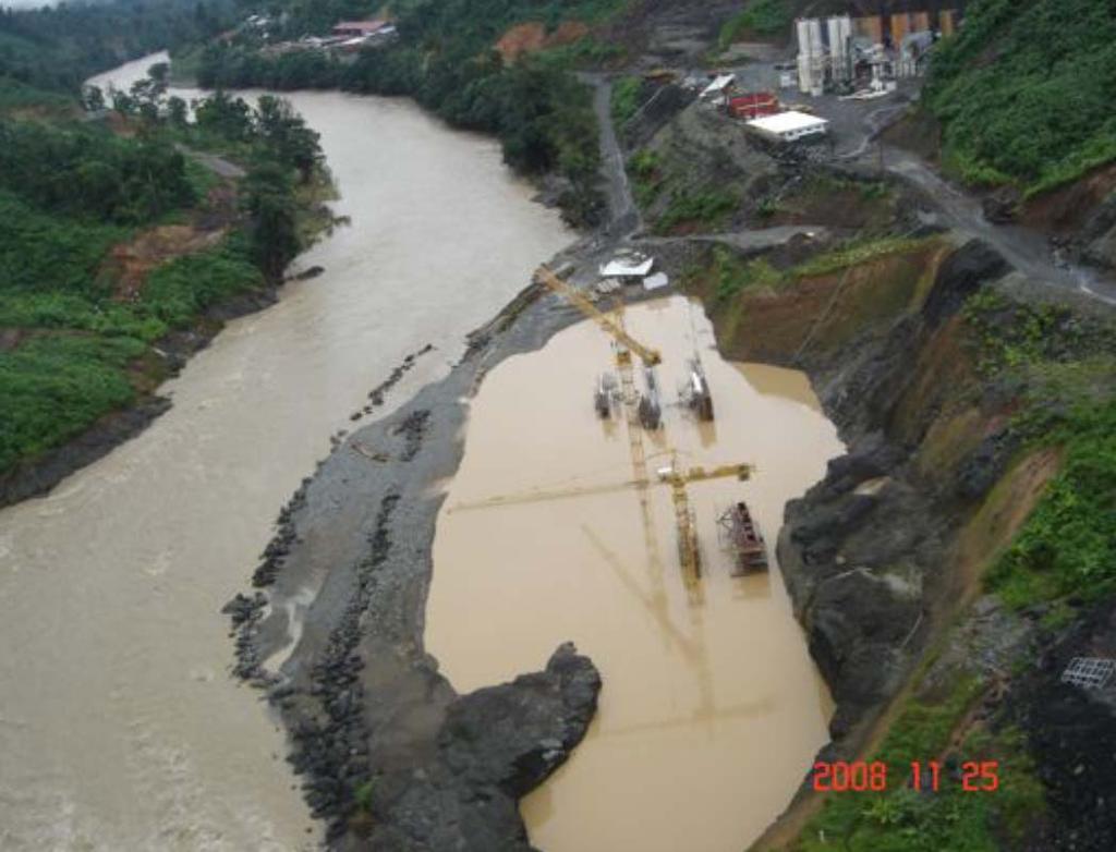Run of river hydroelectric scheme