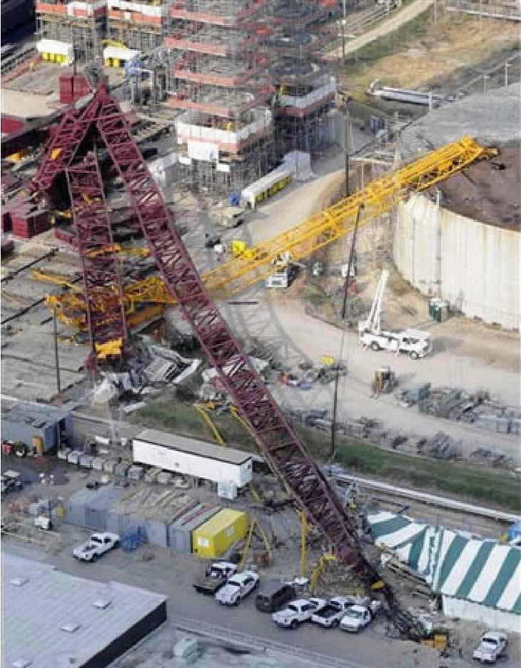 Crane collapse at construction site in USA