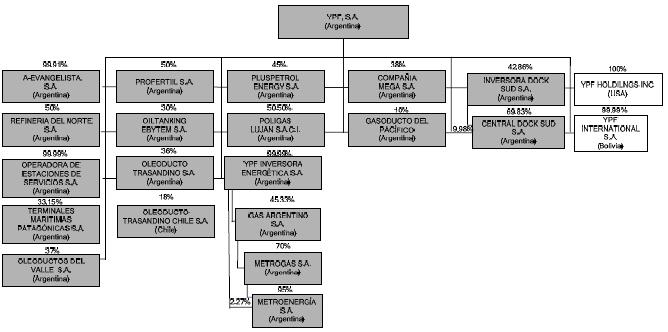 The following chart illustrates our organizational structure,