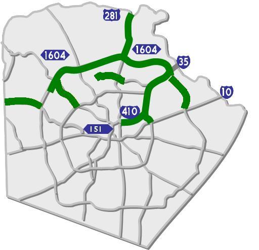 TxDOT/AlamoRMA Proposed Toll Lane System Partnering with TxDOT on evaluation of CDA proposals for added capacity tolled lanes along Loop and US 281