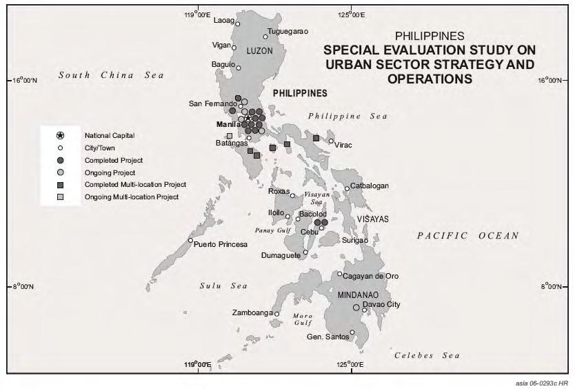 100 Appendix 7 Figure A7.3: Urban Sector Lending in the Philippines Note: 1970 (year of approval) completed projects: Loan 190-PHI: Manila Water Supply Project, for $51.