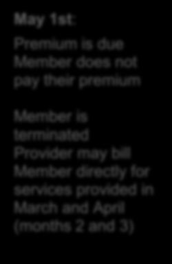"LZ Pend-Non- Payment of Premium Member is terminated Provider