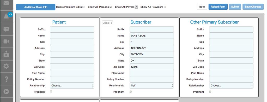 Select the boxes Show All Persons and Show All Payers. Only use the necessary boxes.