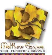 MATTHEW GONIWE SCHOOL OF LEADERSHIPA ND GOVERNANCE (MGSLG) REQUEST FOR QUOTATIONS Printing of Curriculum Manuals and Duplication of DVD s & CD s October 2017 The Matthew Goniwe School of Leadership