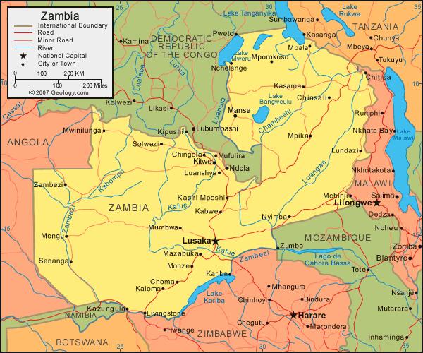 INTRODUCTION ZAMBIA IS A LAND LOCKED COUNTRY IN SOUTHERN