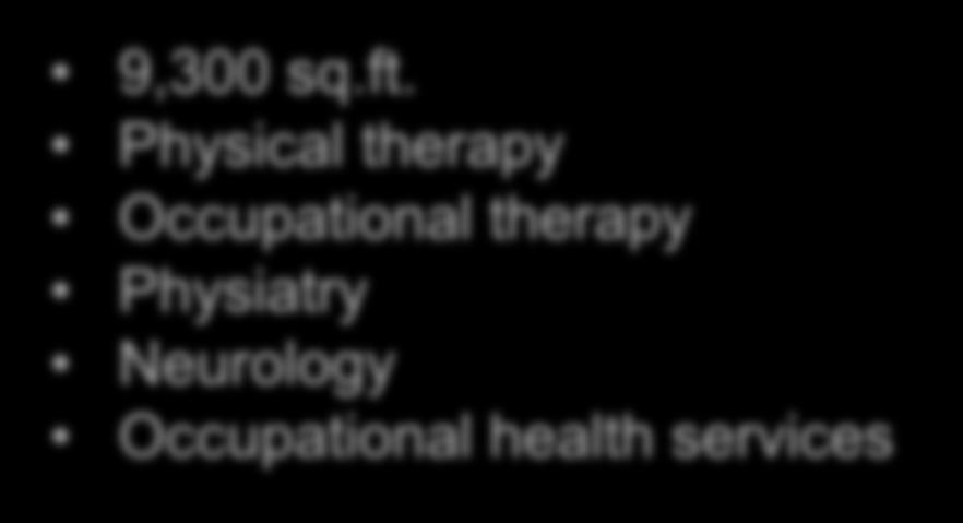 Physical therapy Occupational therapy