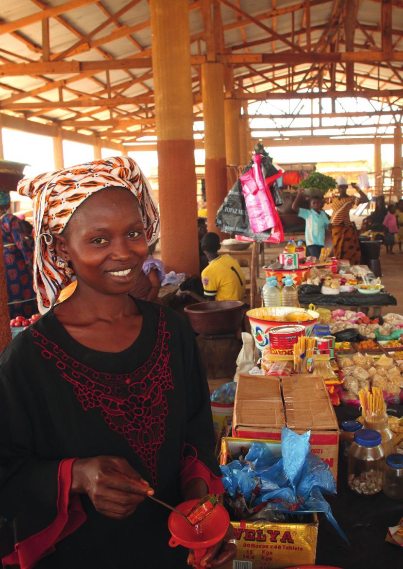 Contents Left A local market place in Guinea. The Project has spent over US$35 million in Guinean currency purchases, helping grow hundreds of Guinean companies.