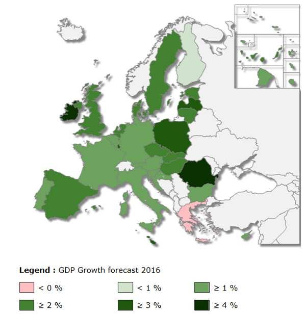 taking hold European growth map