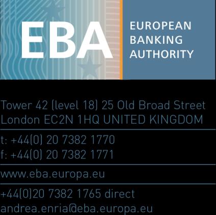 THE CHAIRPERSON Jean-Paul Gauzès EFRAG Board President European Financial Reporting Advisory Group (EFRAG) Square de Meeûs 35 B-1000 Brussels Belgium EBA/2017/D/1085 11 January 2017 The EBA s views