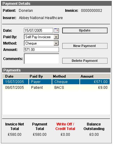 Amending Payment Details -To amend payment details already entered select Billing, Payment Tracking -Select All from the filter list to display all bills regardless of payment status -Select the