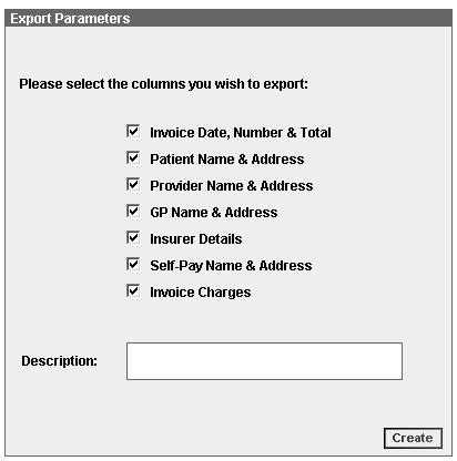 By default all patient found will be selected to be included in the export.