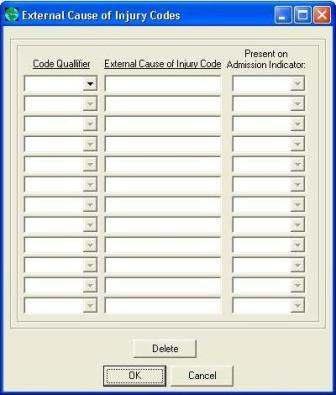 Adding a Nursing Facility Claim fields listed below are required only if the situation applies to the claim.