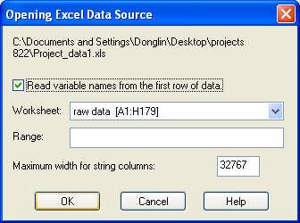 the excel file. 4.