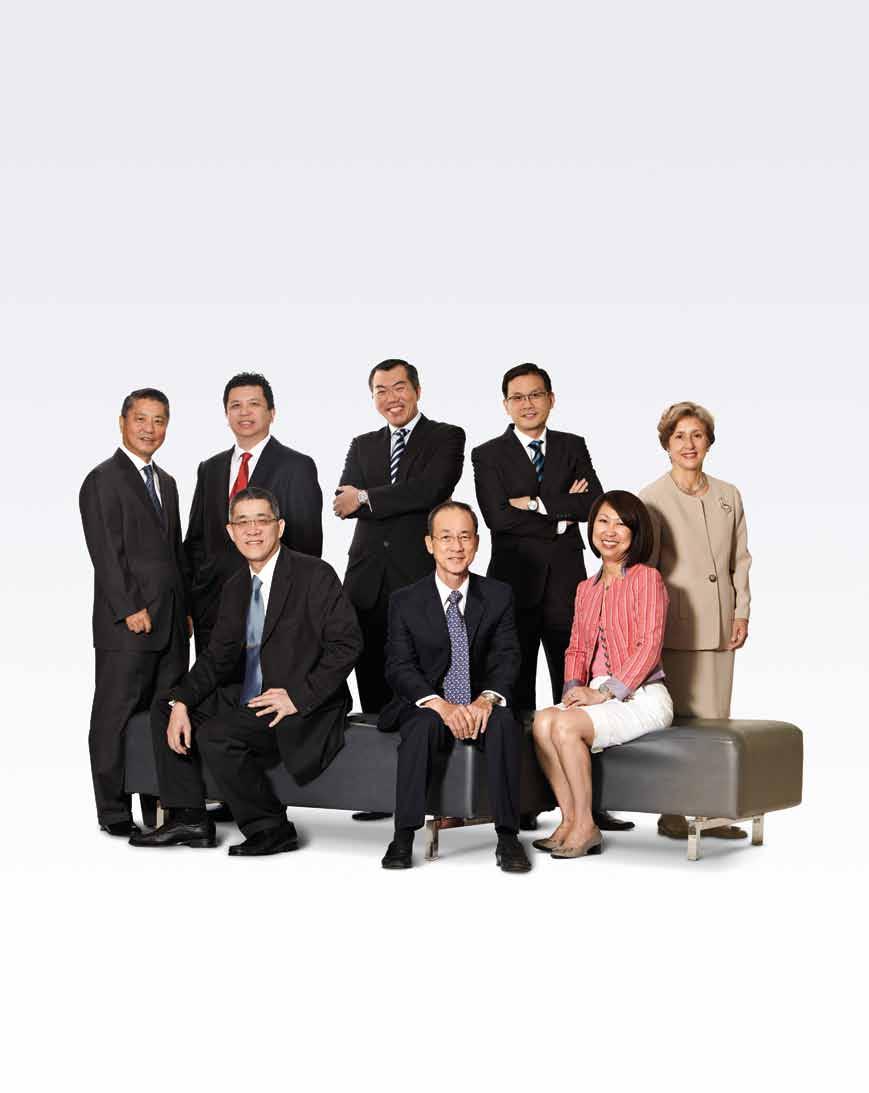 A DECADE OF ENABLING BUSINESSES 41 BOARD OF DIRECTORS Standing (left to right) Mr Joseph Chen Seow Chan Mr Henry Tan Song Kok Mr