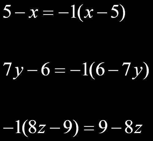 Slide 21 / 128 In working with common binomial factors, look for factors that are opposites