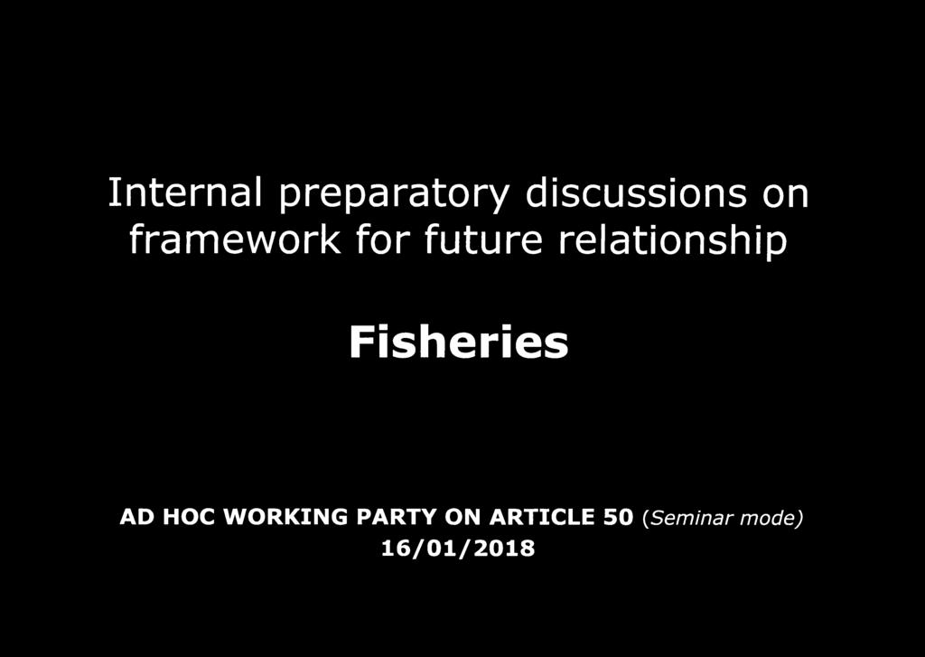 relationship Fisheries AD HOC