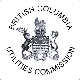 B RITISH COLUMBIA U TILITIES COMMISSION O RDER N UMBER G 100 12 SIXTH FLOOR, 900 HOWE STREET, BOX 250 VANCOUVER, BC V6Z 2N3 CANADA web site: http://www.bcuc.