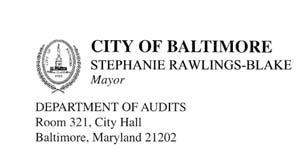 KPMG LLP Suite 12000 1801 K Street, NW Washington, DC 20006 Independent Auditors Report The Mayor, City Council, Comptroller and Board of Estimates City of Baltimore, Maryland: We have jointly