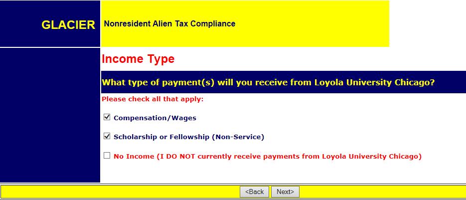 STEP 3: Choose the type of payments that you will receive.