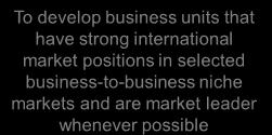 5% 7 Kendrion's strategy - A clearly defined profile of a multinational, fast-growing high-tech company - Build leading positions in business-to-business niche markets - Balanced spread of activities