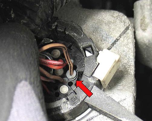 Refer to the illustration above, which shows the location of the 16-way connector. 4. Inspect the connector for any backed out terminals.
