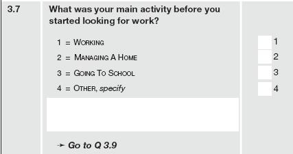 Statistics South Africa 24 02-11-02 Question 3.7 Activity before looking for work (Q37ACTPRIORJOBSEEK) (@61 1.