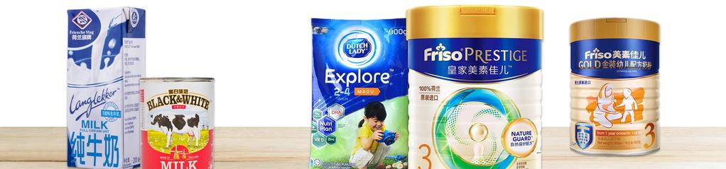 Consumer Products China Significant volume growth Friso Prestige Friso Gold market leader digital sales, volume under pressure Dutch Lady, Friso Gold Prestige approved Increasing importance online