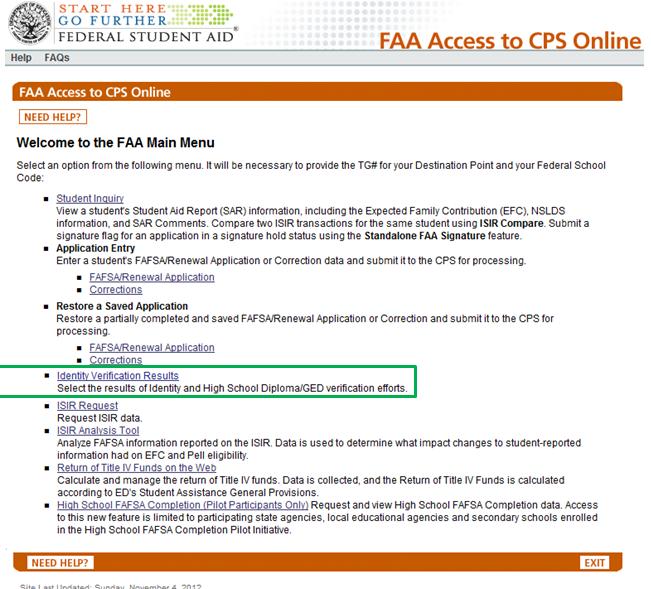 2015-2016 FAA Access Updates New