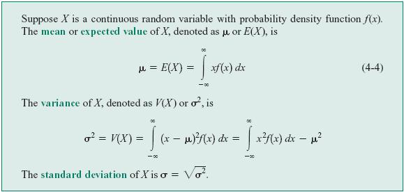 4-4 Mean and Variance of a