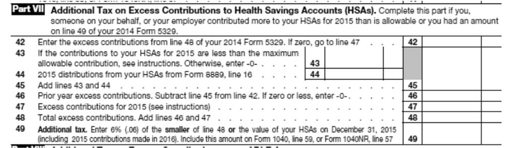 EXCESS CONTRIBUTIONS If your accountholder puts in more than is allowed by law into a Health Savings Account, the accountholder will have an excess in the account.