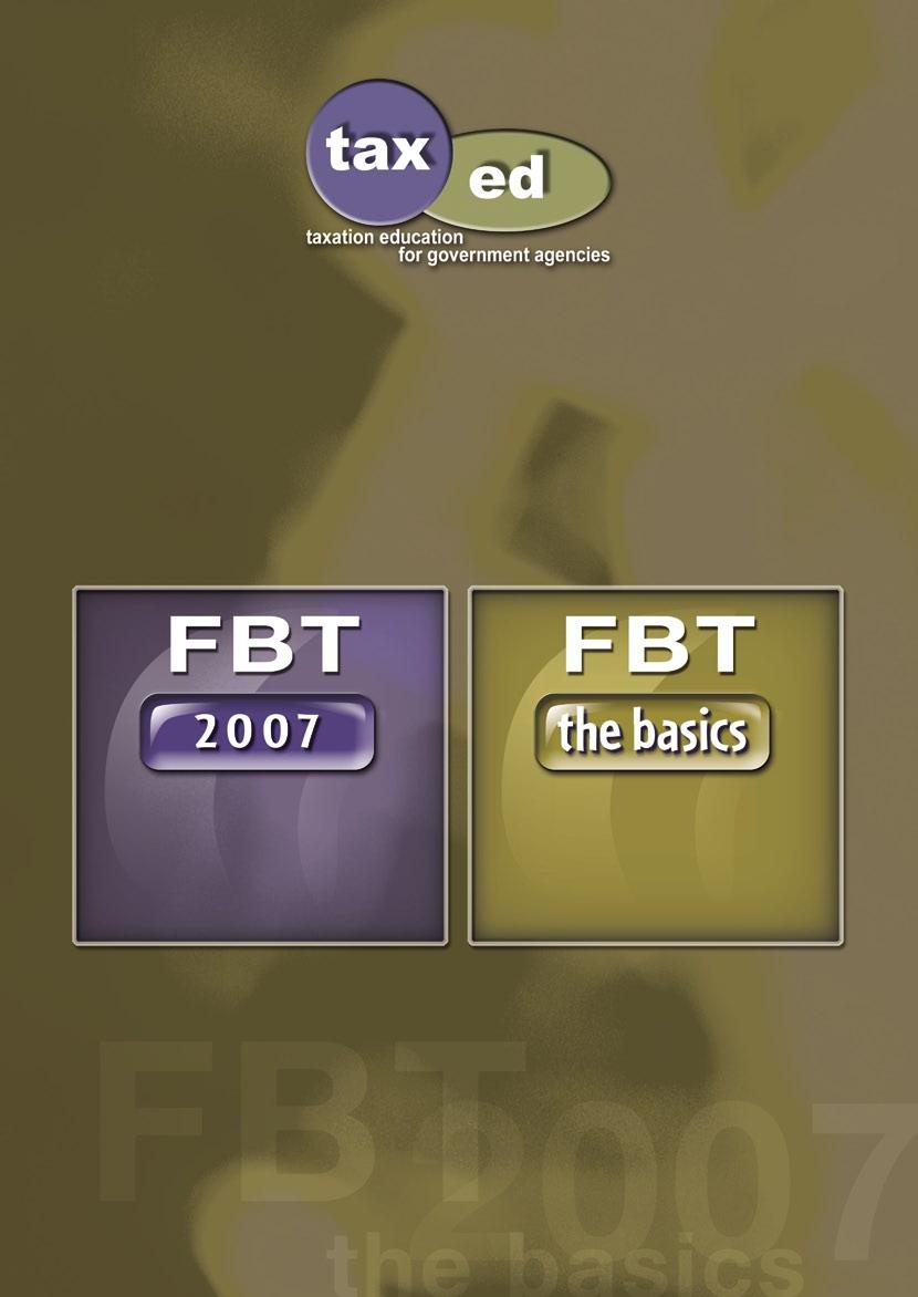 Government & Non-Profit FBT 2007 Two Full Day Programs to Choose From Program One Program Two Ringing in the Changes A
