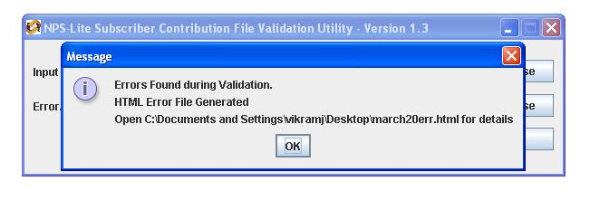 Figure 17 7) At the time of file validation, if any of the validations fail, then the