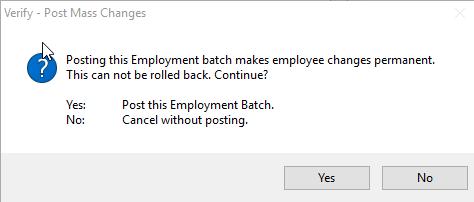 Go to Tasks, select Yes, to create and POST the Batch.