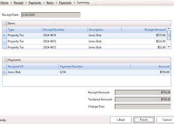receipts or right click on any of the records and choose delete to remove any receipts from the