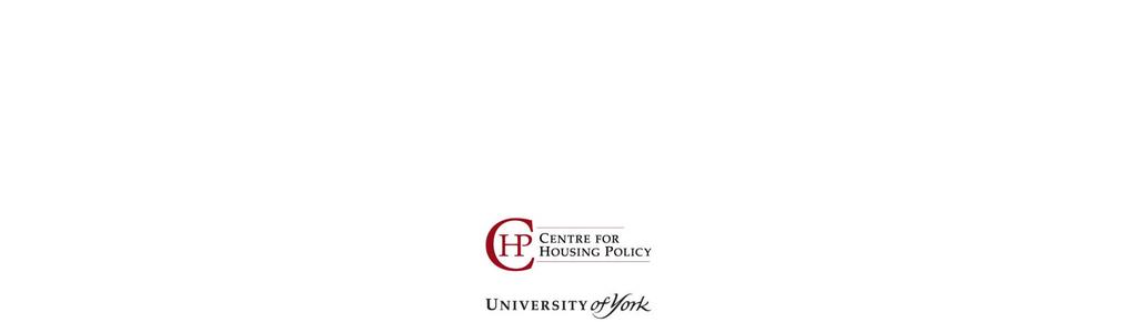 For more information about our research, please contact: Centre for Housing Policy University