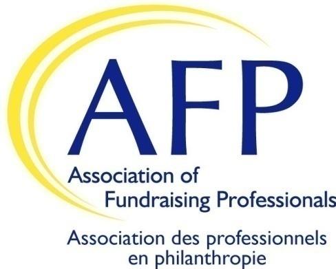 Association of Fundraising Professionals (AFP) Tax Incentives for Charitable Donations Submission To the House of Commons Standing