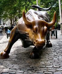 Ups and Downs The term bull market means the market is doing well because investors are optimistic about the economy and are