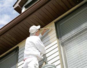 FHA-insured loans of up to $35,000 may be used for improvements and repairs including painting, inside and out.