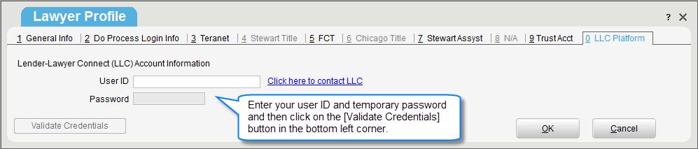 Your screen should look like this: If you have Do Process credentials but have not entered them on this page, do so now, and then test your credentials by selecting [Test Login].