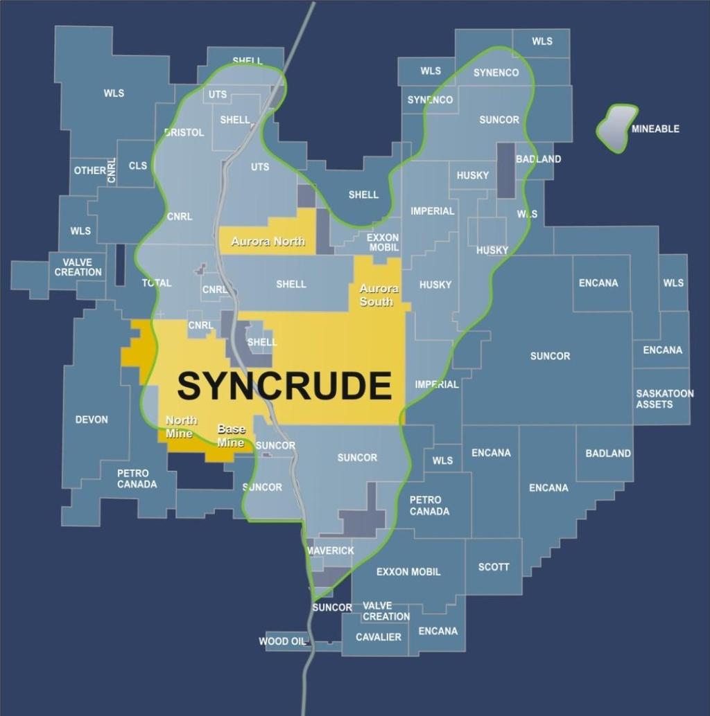 Syncrude: A high quality resource Strong, stable production base Integrated oil sands mining project No exposure to light/heavy differentials