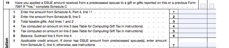Form 709 - Gift Tax Return Gift Tax annual exclusion for tax years 2014 through 2017 is $14,000 per donee. For 2018 the annual exclusion is $15,000 per donee.
