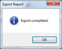 CTAS User Manual 17-22 Investment Reports: Exporting a Report to a CSV File (continued) The Export screen will appear.