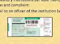 and complaint: Send by certified mail to an officer of