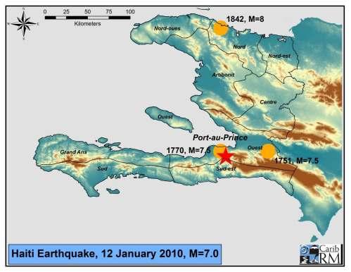 CCRIF: Haiti Event Magnitude 7.0 earthquake. Shallow (13 km) depth. 25km SW of Port au Prince.