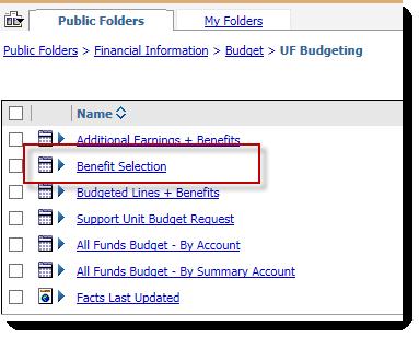 Benefit Selection The Benefit Selection Report gives you a list of all employees benefit selections that have been input into Hyperion.